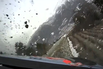 Violente sortie de route au rallye Monte-Carlo