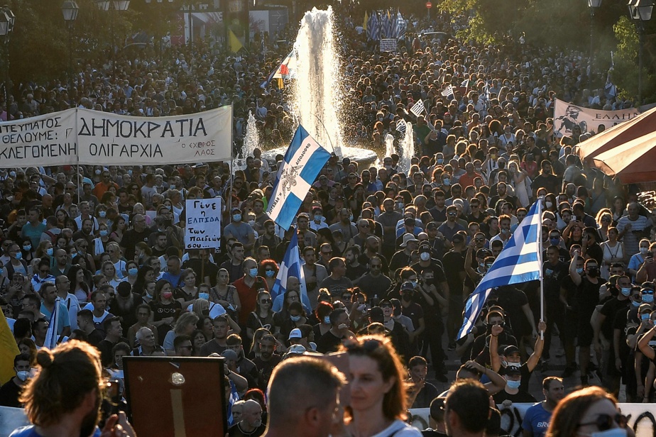 Grèce | Manifestation contre la vaccination obligatoire des soignants Grèce | Manifestation contre la vaccination obligatoire des soignants