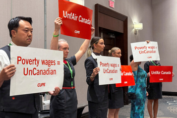 Air Canada Les agents de bord entament la dernière journée avant une possible grève