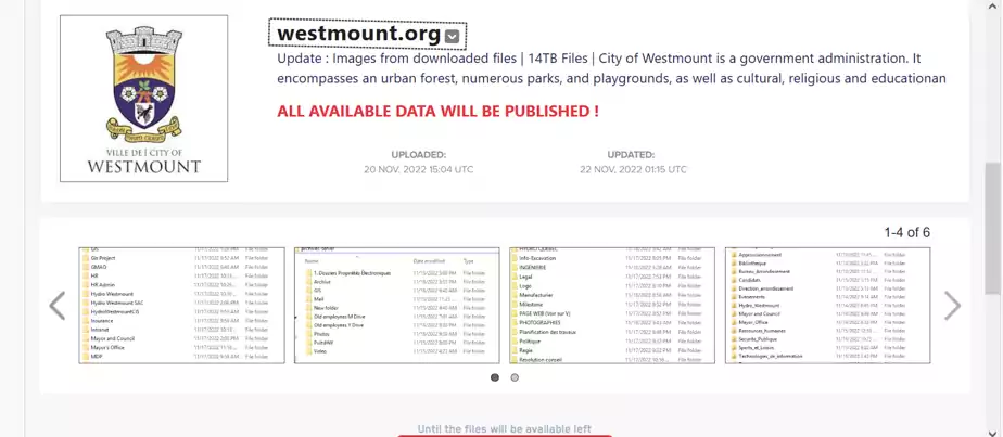 Westmount ransomware attack