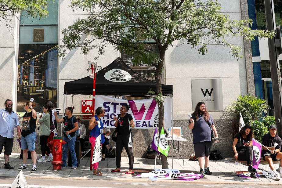Grève au W Hôtel : Les syndiqués de Montréal en action !