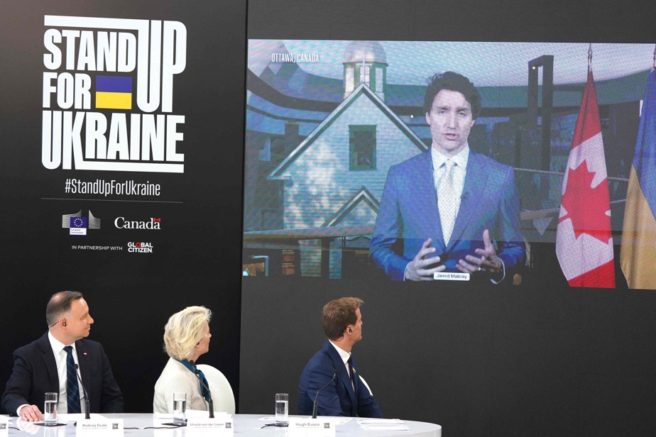 Collection organized by Justin Trudeau |  10 billion euros were raised for Ukraine